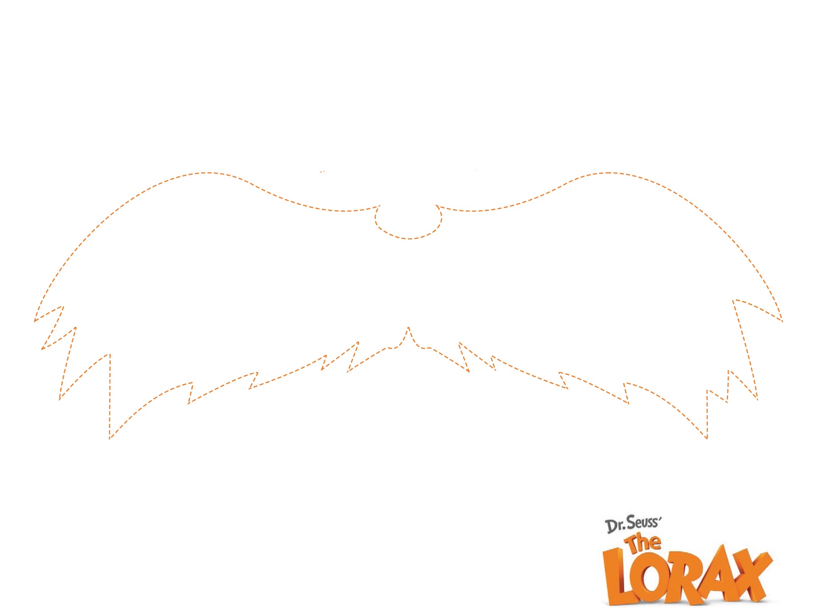 Free Printable Lorax Mustache And Eyebrows