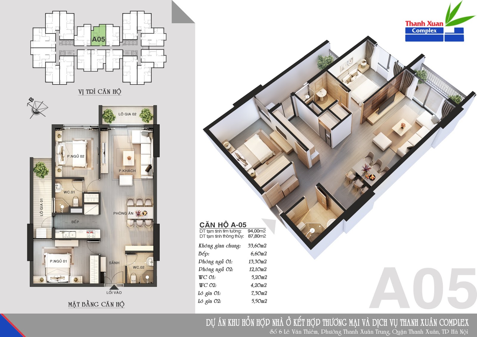 Mặt bằng chung cư Thanh Xuân Complex Mặt bằng chung cư Thanh Xuân Complex