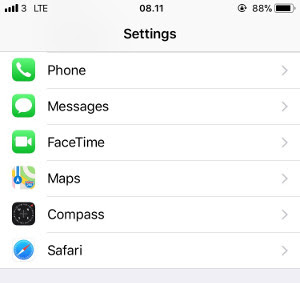 Pengaturan iOS Aplikasi Safari