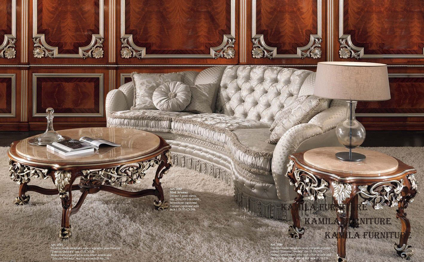 Kamila Furniture LUXURY CLASSIC ITALIAN FURNITURE LIVING ROOM