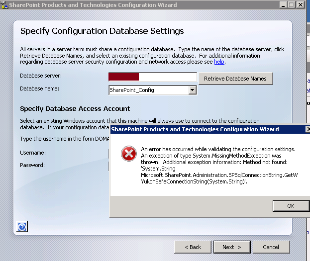 Kate's SharePoint Blog SharePoint 2010 configuration wizard error