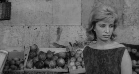 The actress Monica Vitti in a scene from L'eclisse (1962)