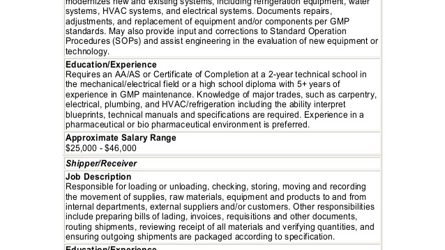 Heating and air conditioning technician job description