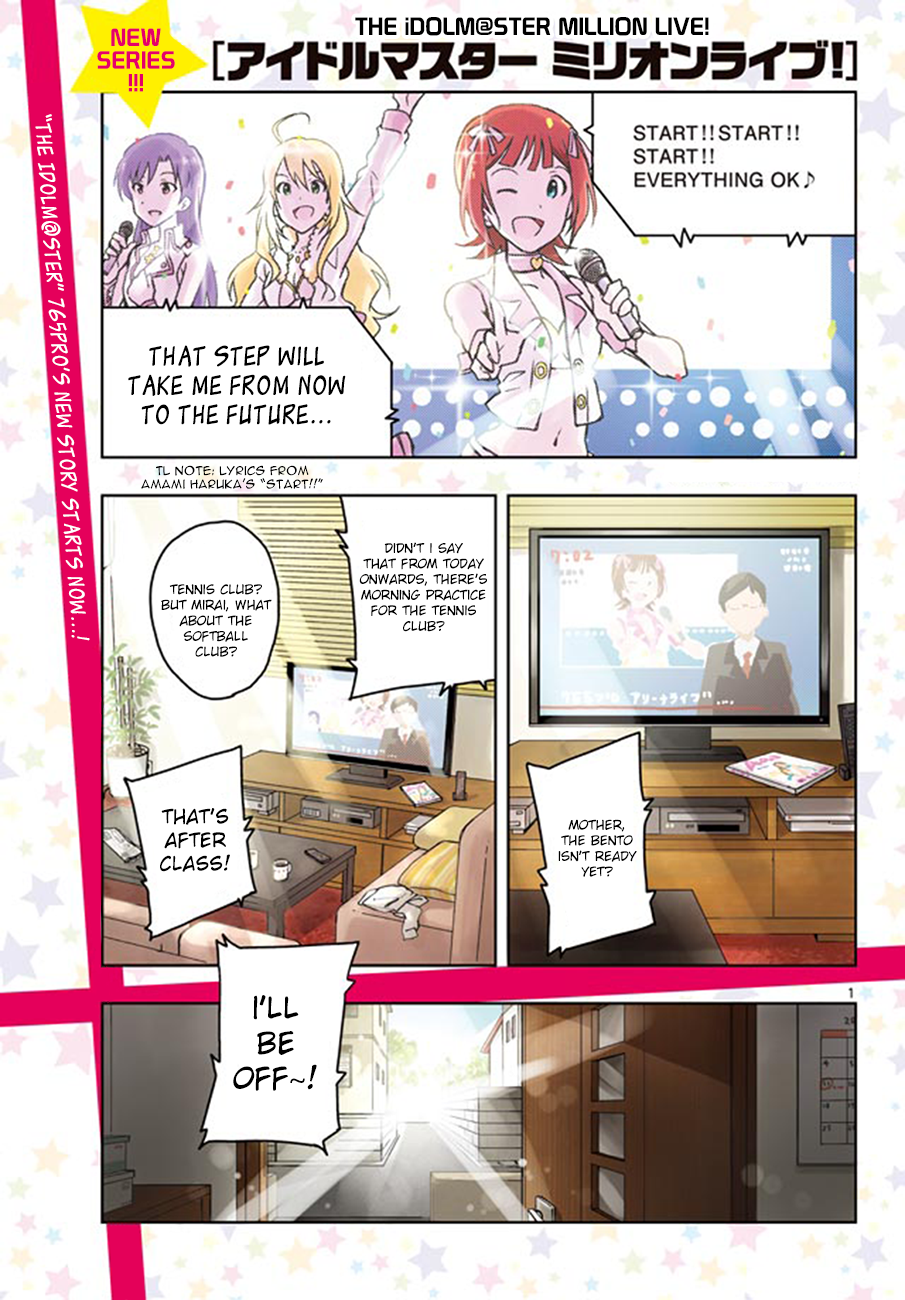 The Idolm Ster Million Live Vol 1 Chapter 1 Overflowing Dreams Mangahasu