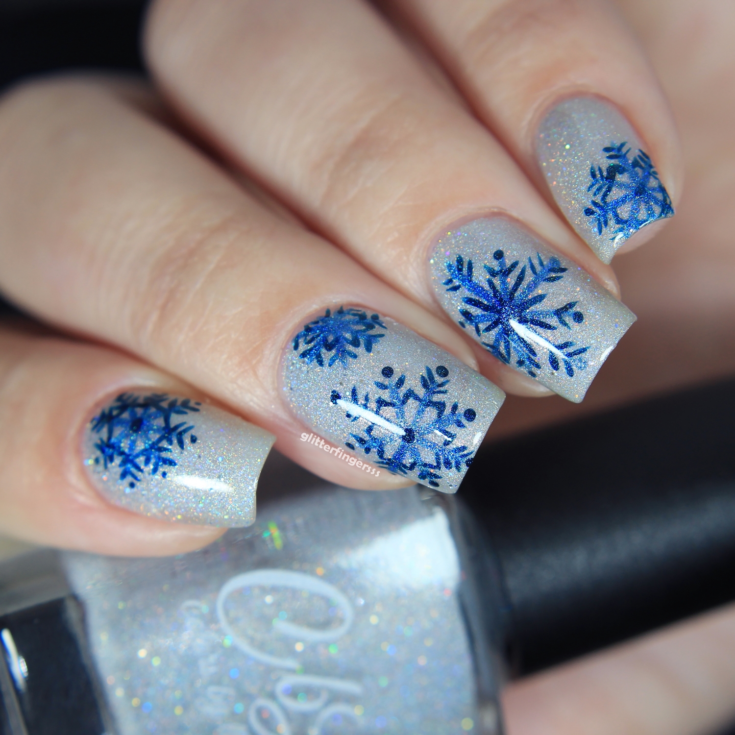 Nail Art | Winter Vibes ~ Glitterfingersss in english
