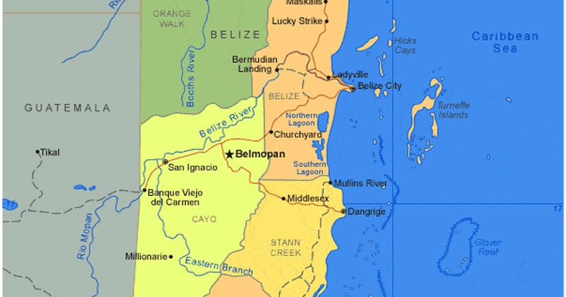 Peta Negara Belize | Sejarah Indonesia: Peta Dunia | 204 Maps of ...