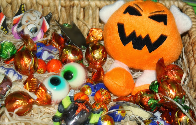Halloween sweets Halloween sweets and stuffed pumpkin