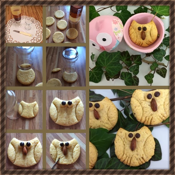 Back DICH glücklich mit Melly: Eulen-Kekse