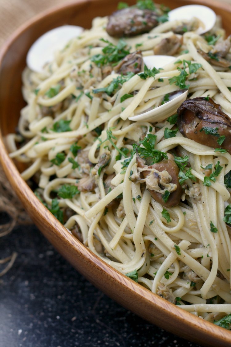 Smoked Oysters, Clams, and Cockles Linguine Game of Thrones All