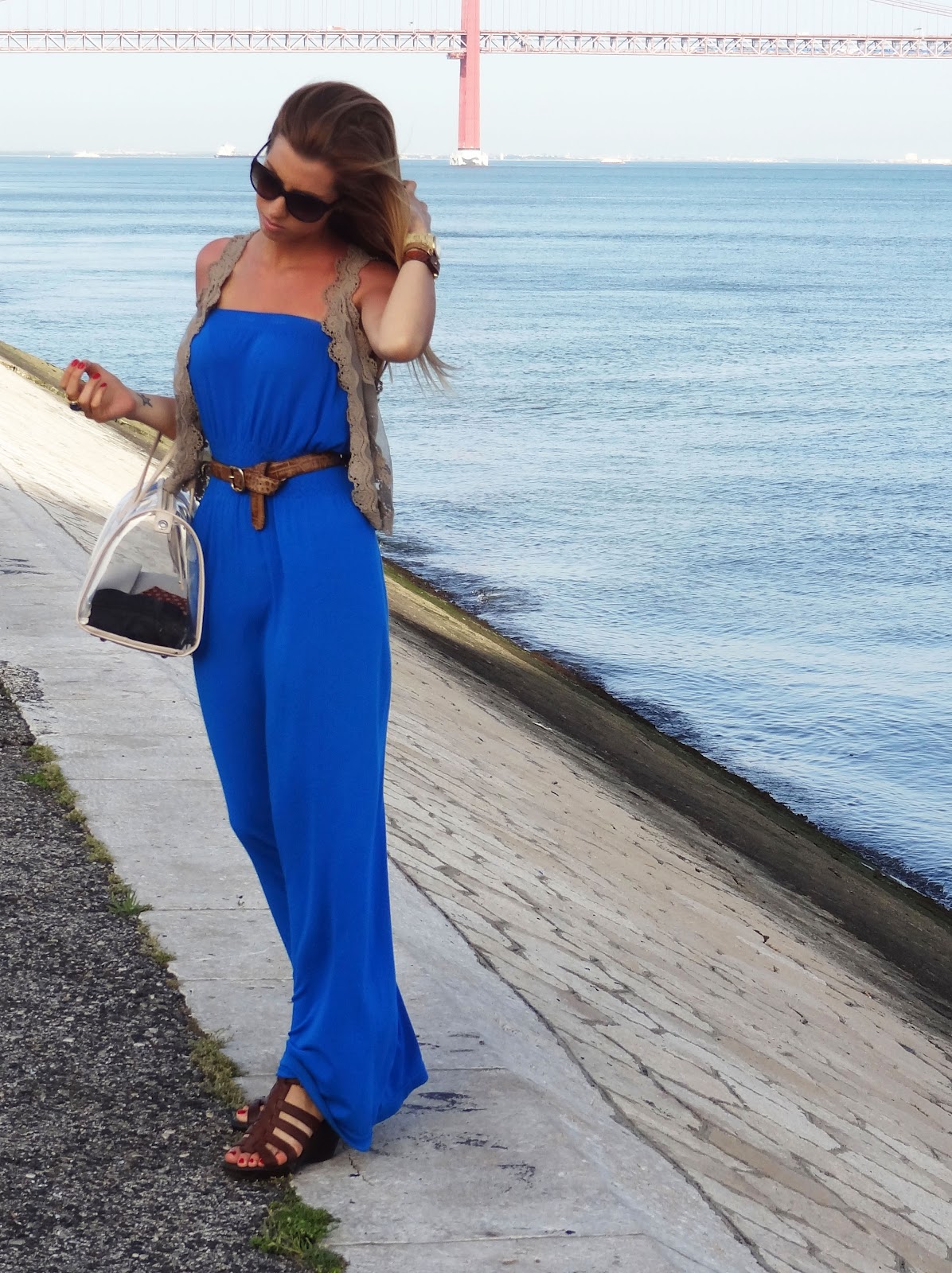 Fifashion&imagination Electric blue maxi dress!