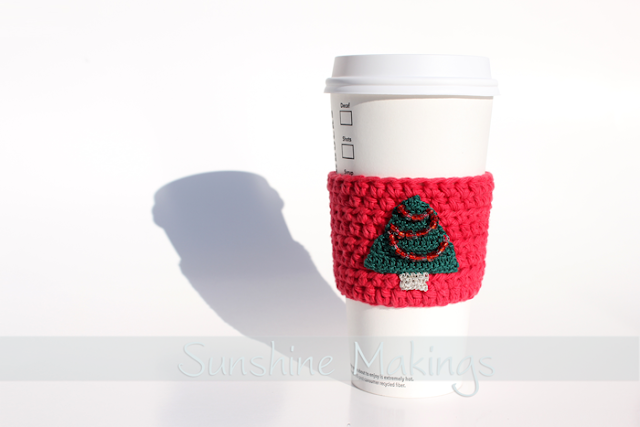 christmas coffee cup sleeve