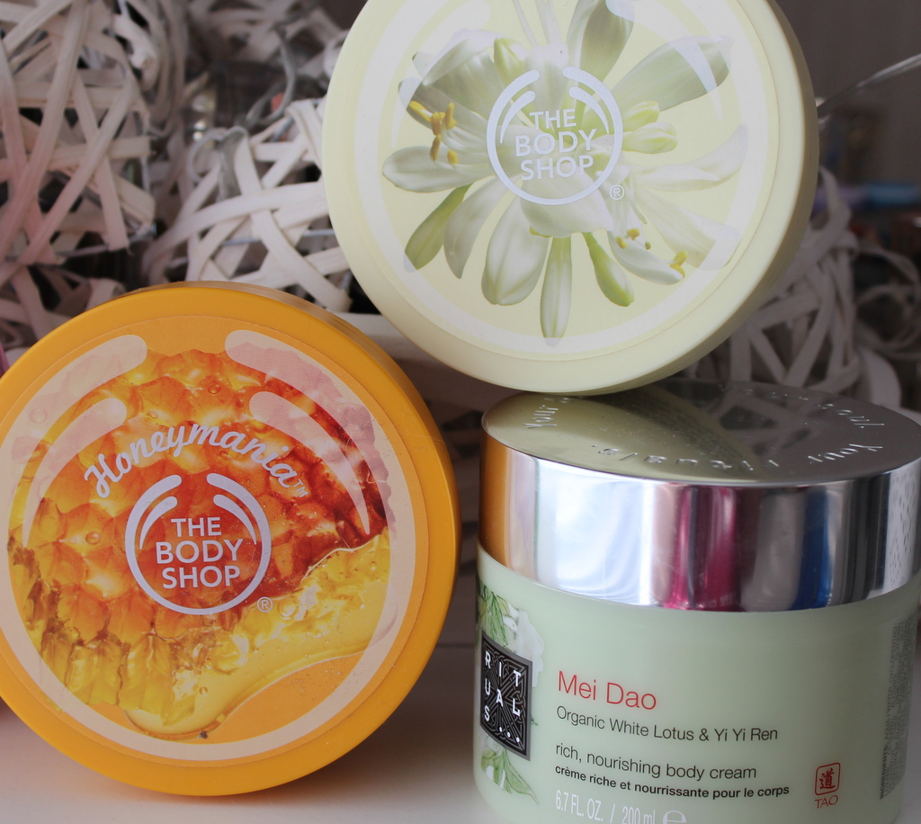 My favourite body moisturisers ft Rituals, Garnier, The Body Shop