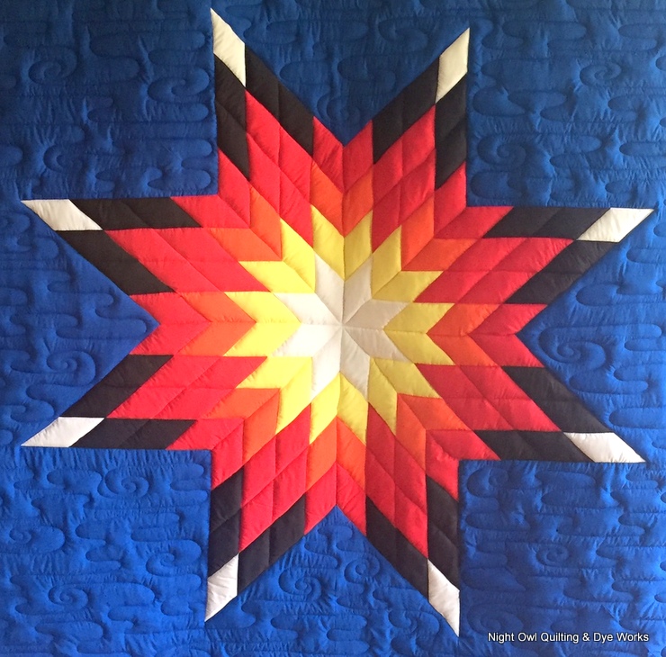 Night Owl Quilting & Dye Works Star Blanket