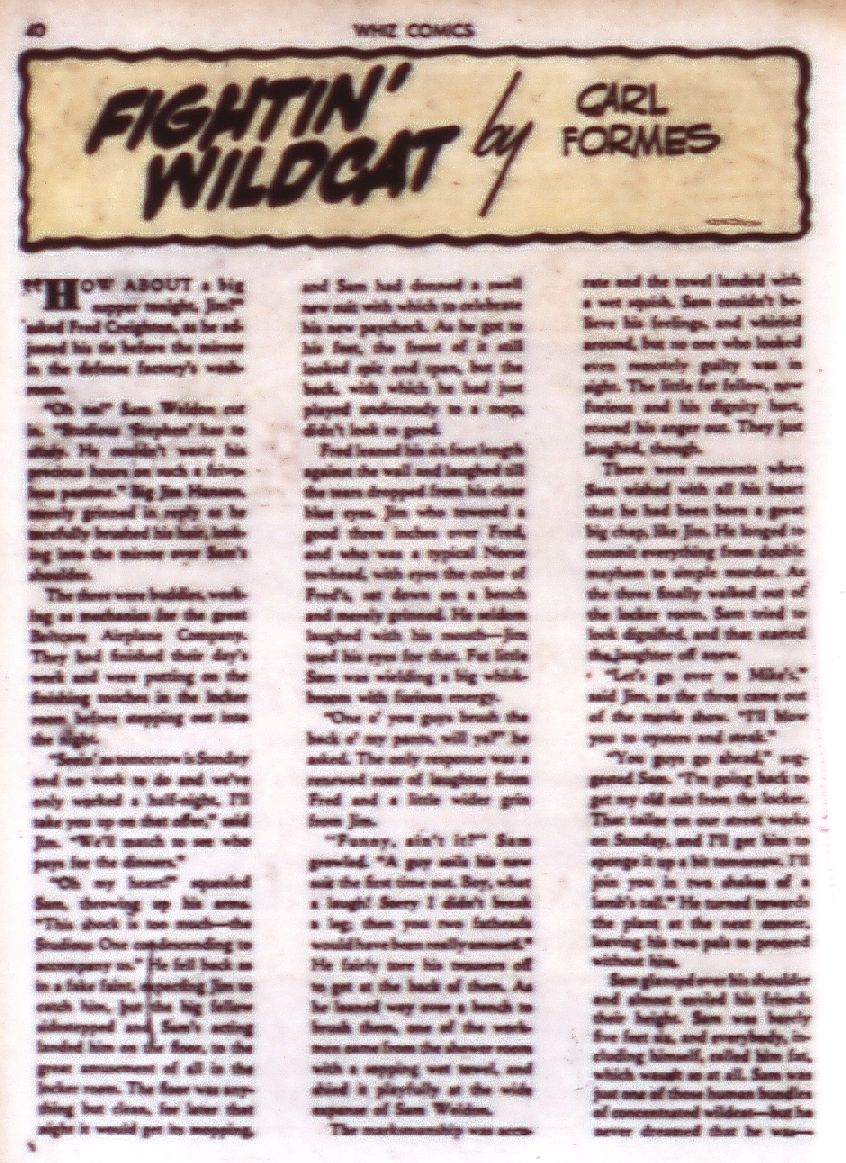 Read online WHIZ Comics comic -  Issue #40 - 40