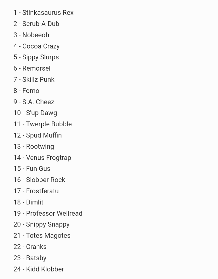 botbots series 2 list