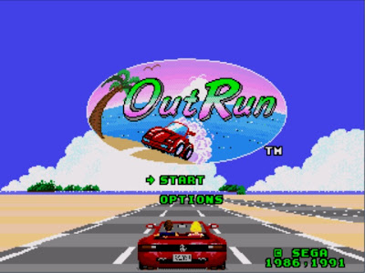 Outrun Genesis Title Screen