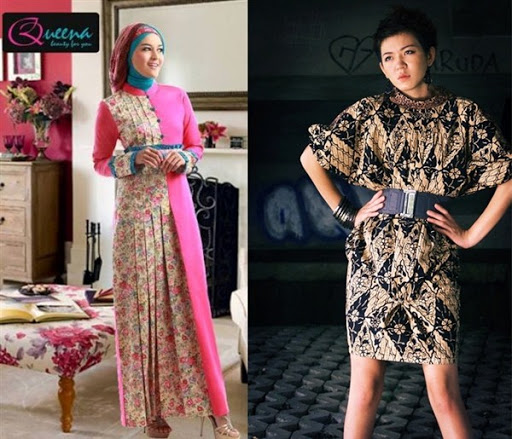 dress batik pesta modern dress batik pesta modern