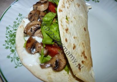 Domowa tortilla z pieczarkami Domowa tortilla z pieczarkami