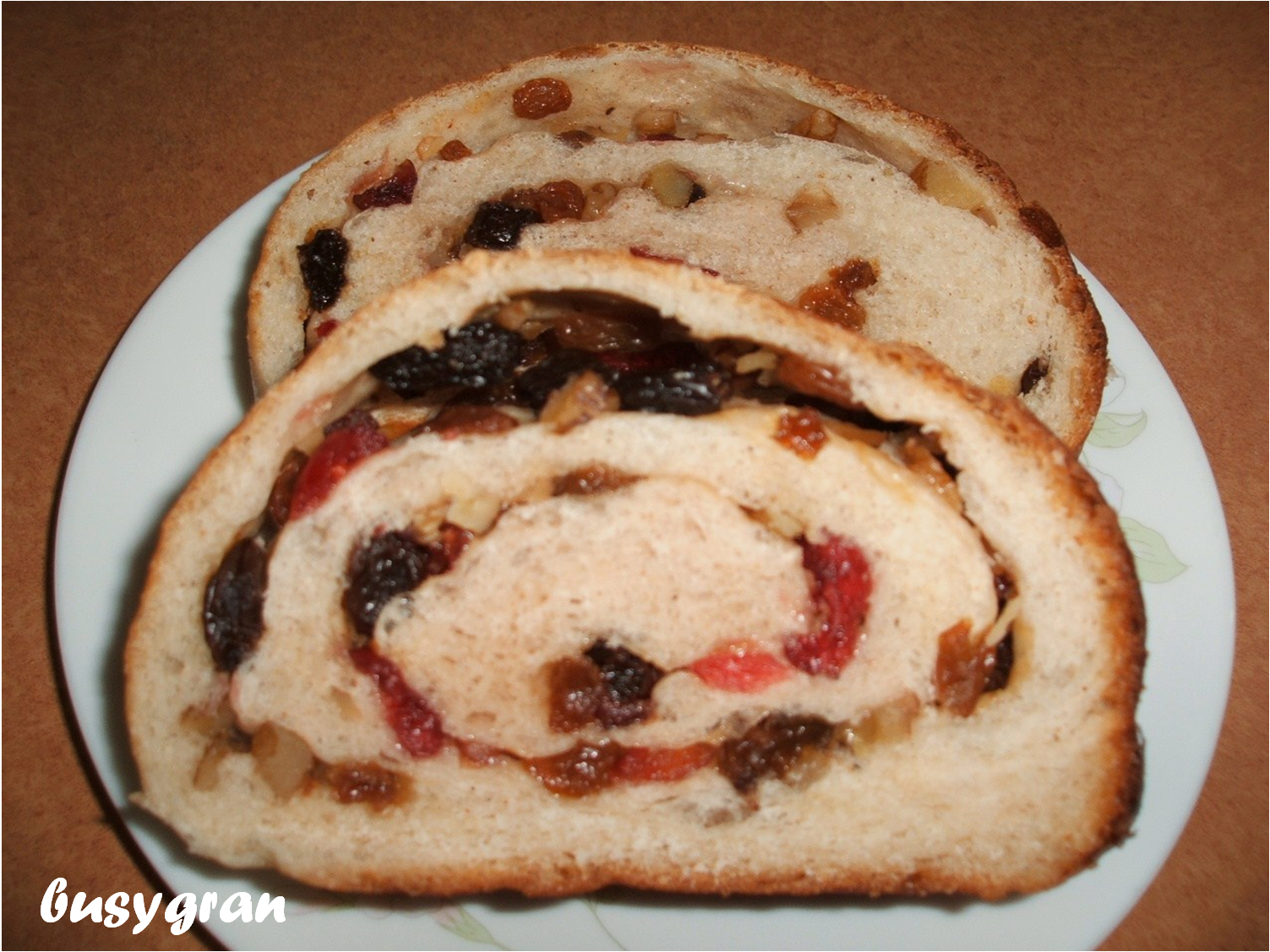 A Busy Gran's Kitchen Mixed Fruit Bread Roll