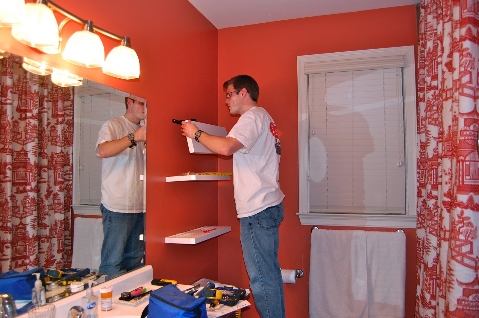 Floating Shelves Above Toilet (21 Image) Wall Shelves