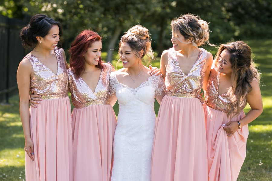 Lush Pink and Gold Romantic Real Wedding