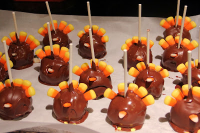 Priscillas: Turkey Cake Pops.. Bookpage Treetoppers and a Big Fat Tree