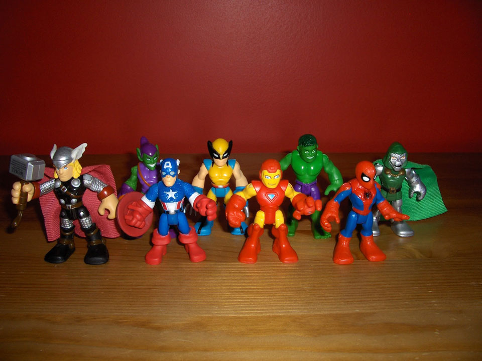 Fully Jointed Play Figures Marvel Super Heroes Adventures