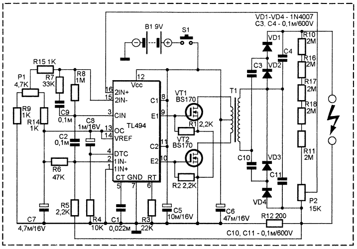 Самоделки своими руками: Простой электрошокер своими руками
