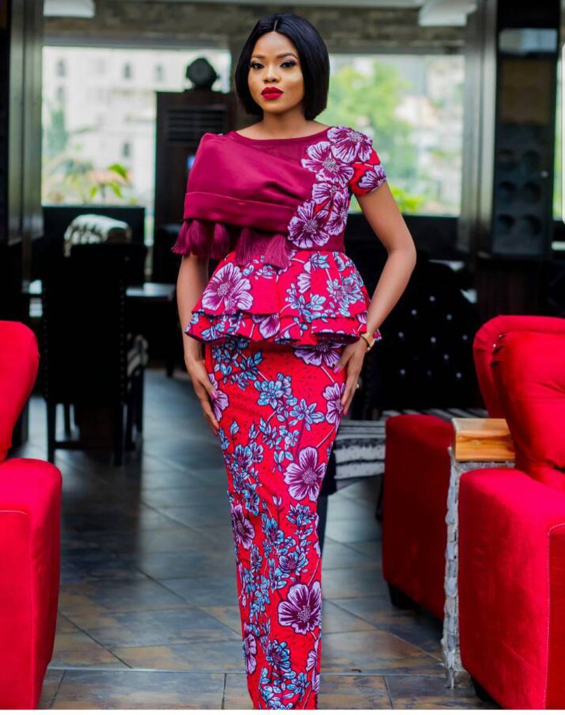 New ankara skirt and blouse styles for young ladies