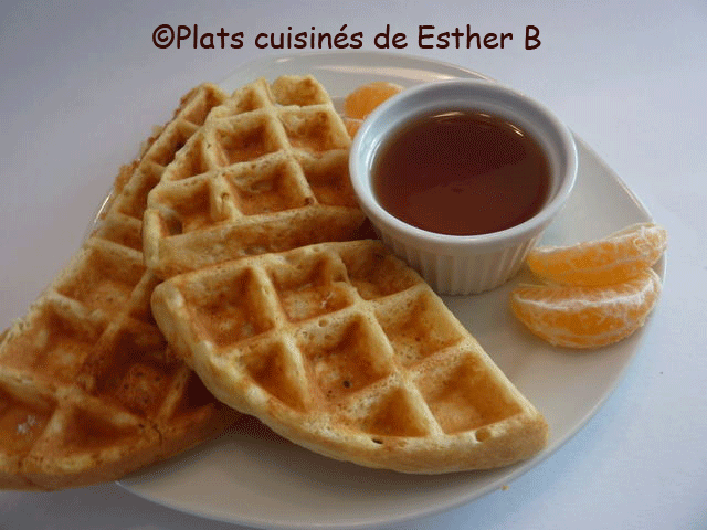 Les Plats Cuisines De Esther B Gaufres De Ricardo