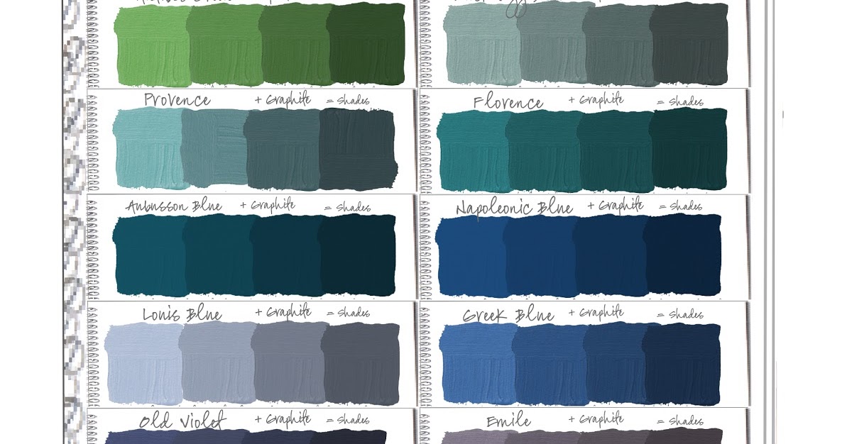 Colorways Annie Sloan Chalk Paint Swatch Book Part 2 Shades