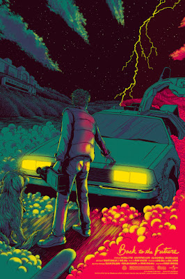 Back to the Future Standard Edition Screen Print by James Flames & Mondo
