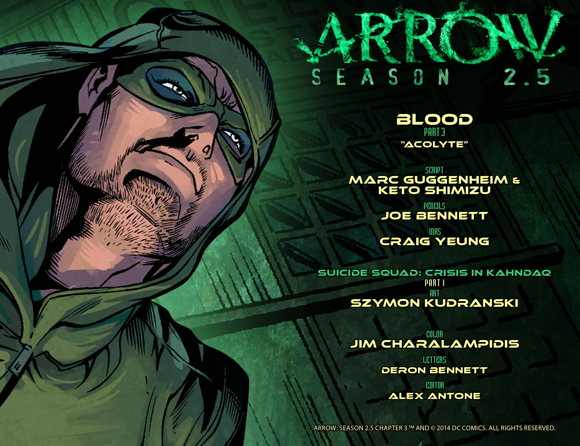 Read online Arrow: Season 2.5 [I] comic -  Issue #3 - 2