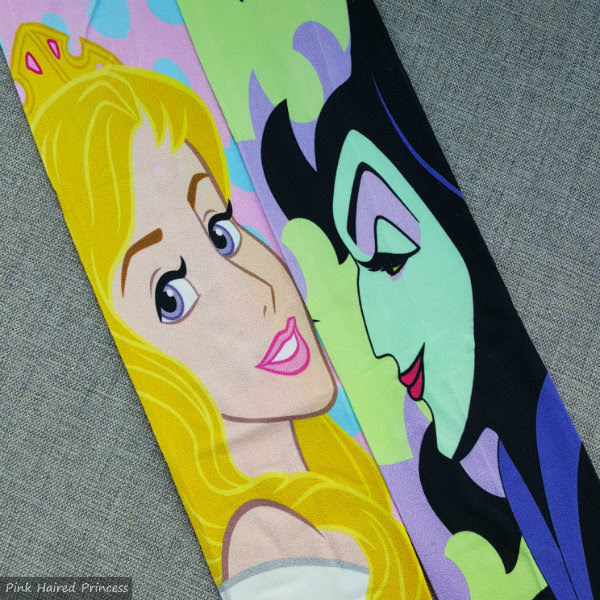 Irregular Choice Disney Sleeping Beauty Dark Vs Light Tights review Aurora Maleficent Sleeping Beauty character tights flatlay