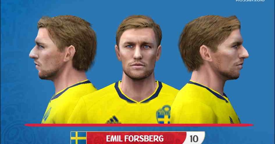 Ultigamerz Pes 6 Emil Forsberg Rb Leipzig Sweden Nt Hd Face By Alegor