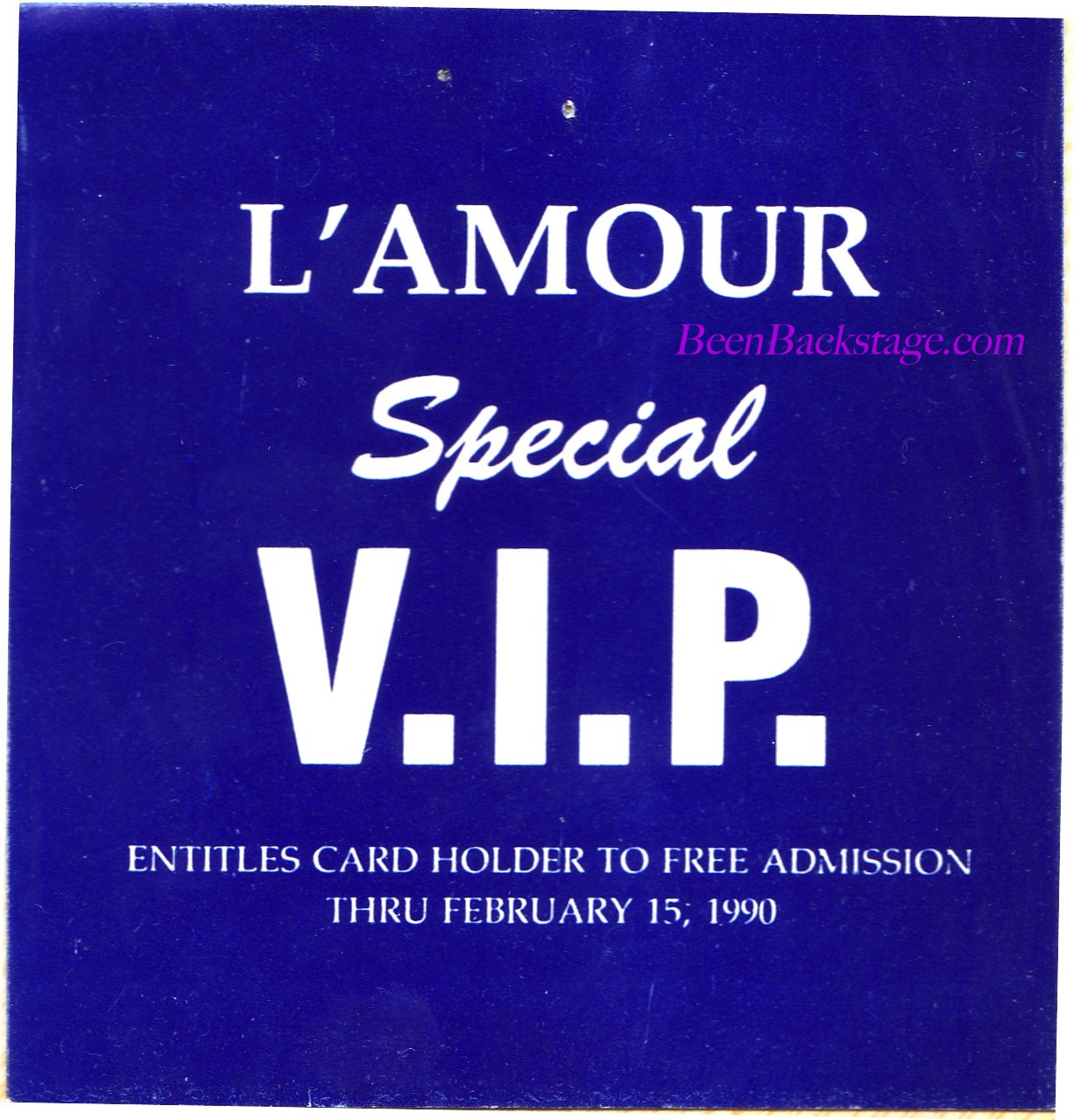 Been Backstage L'Amour Brooklyn NY