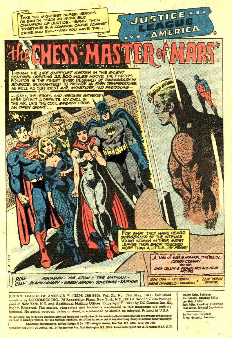 Justice League of America (1960) 178 Page 1