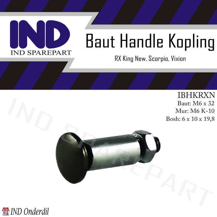 Baut-Baud-Mur-Bosh Handle-Handel Kopling-Kiri Rx King New/Vixion Berkualitas