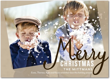 Merry Miracle Emerald Christmas Card  