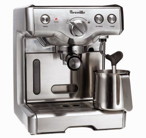 Breville 800ESXL 15-Bar Triple-Priming Die-Cast Espresso Machine, review, for espressos and lattes, use with ground coffee or coffee pods, 75 fluid ounce removable water tank