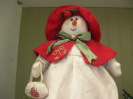 Day After Christmas Shopping Snowwoman