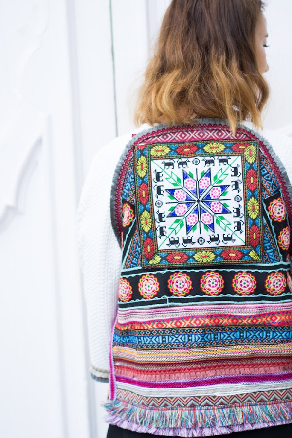 Chaqueta étnica diy
