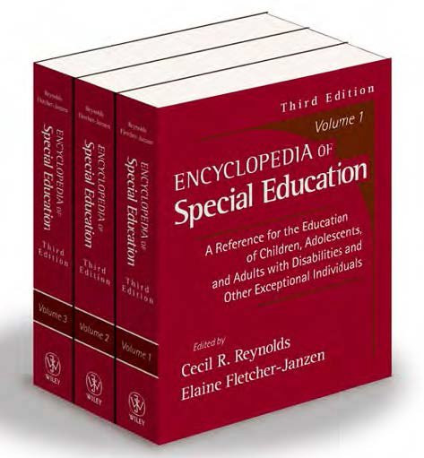 Encyclopedia of Special Education (3 Volume Set) 3rd Edition -True PDF Download