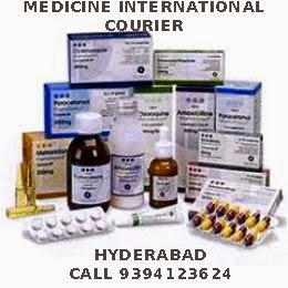 Medicine International courier services from Hyderabad