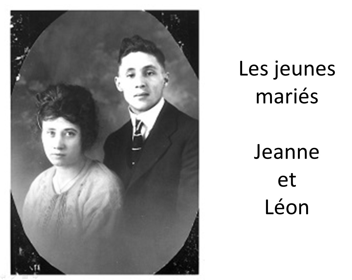 Familles Caron: De jeunes mariés