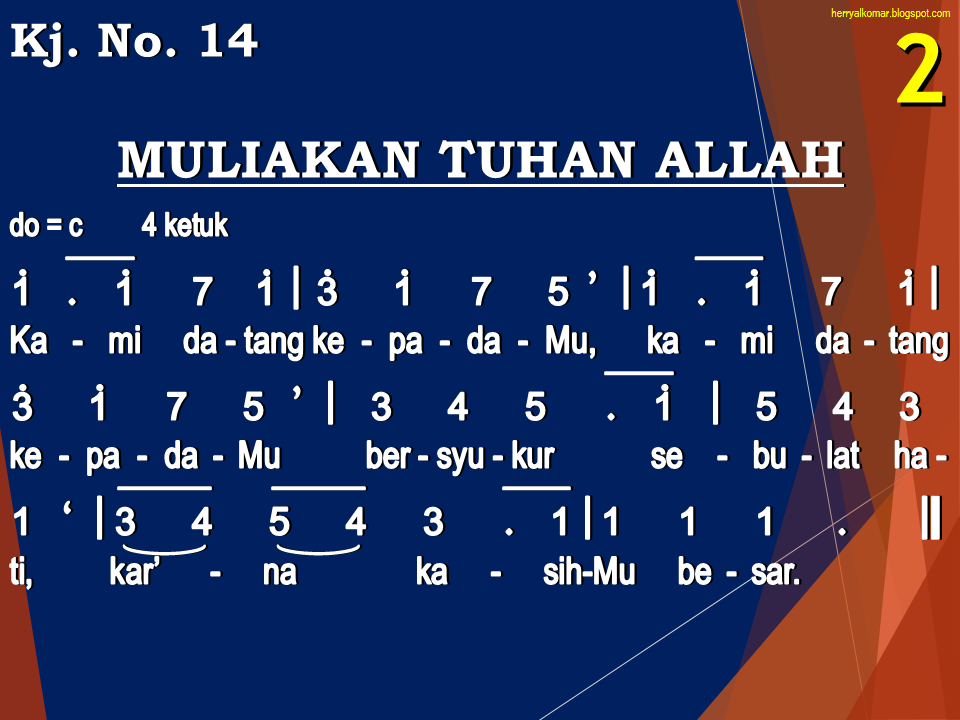 TouRoeroekan: Kidung Jemaat No. 14