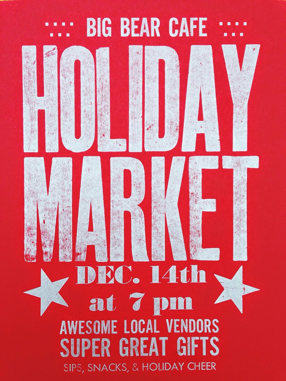 bloomingdale Day 4 of "Meet the Vendors" at this Sunday's Big Bear