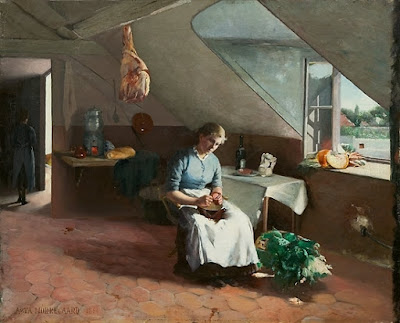 French Kitchen Interior (1881), Asta Norregaard French Kitchen Interior (1881), Asta Norregaard