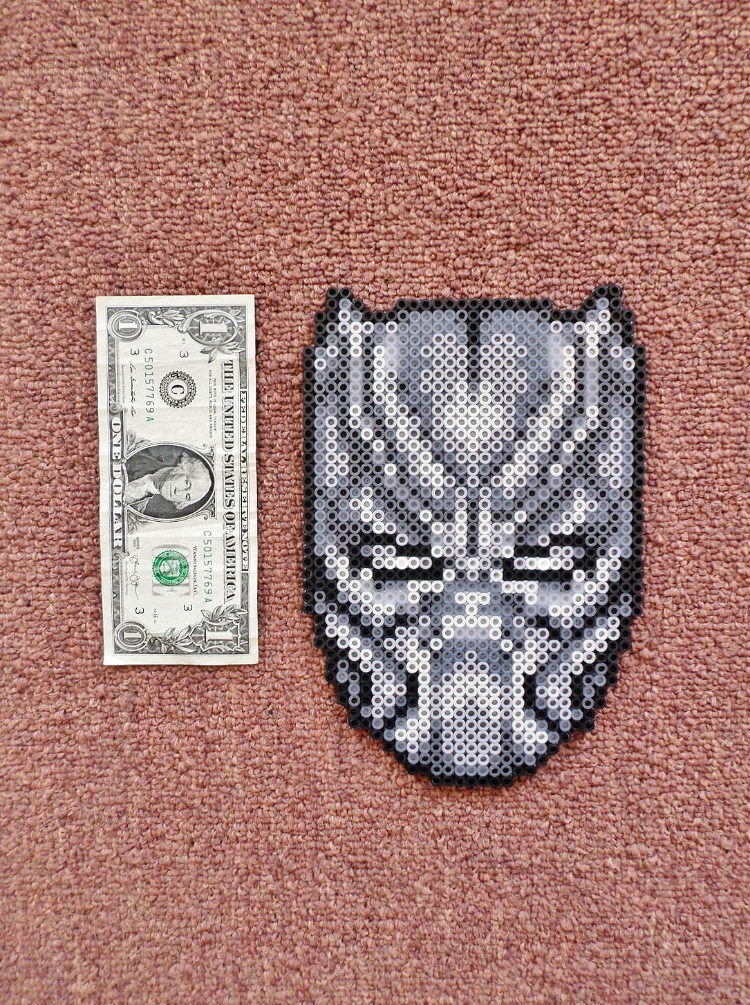 Long Black Fingers Black Panther And Bender (Futurama) Perler Beads