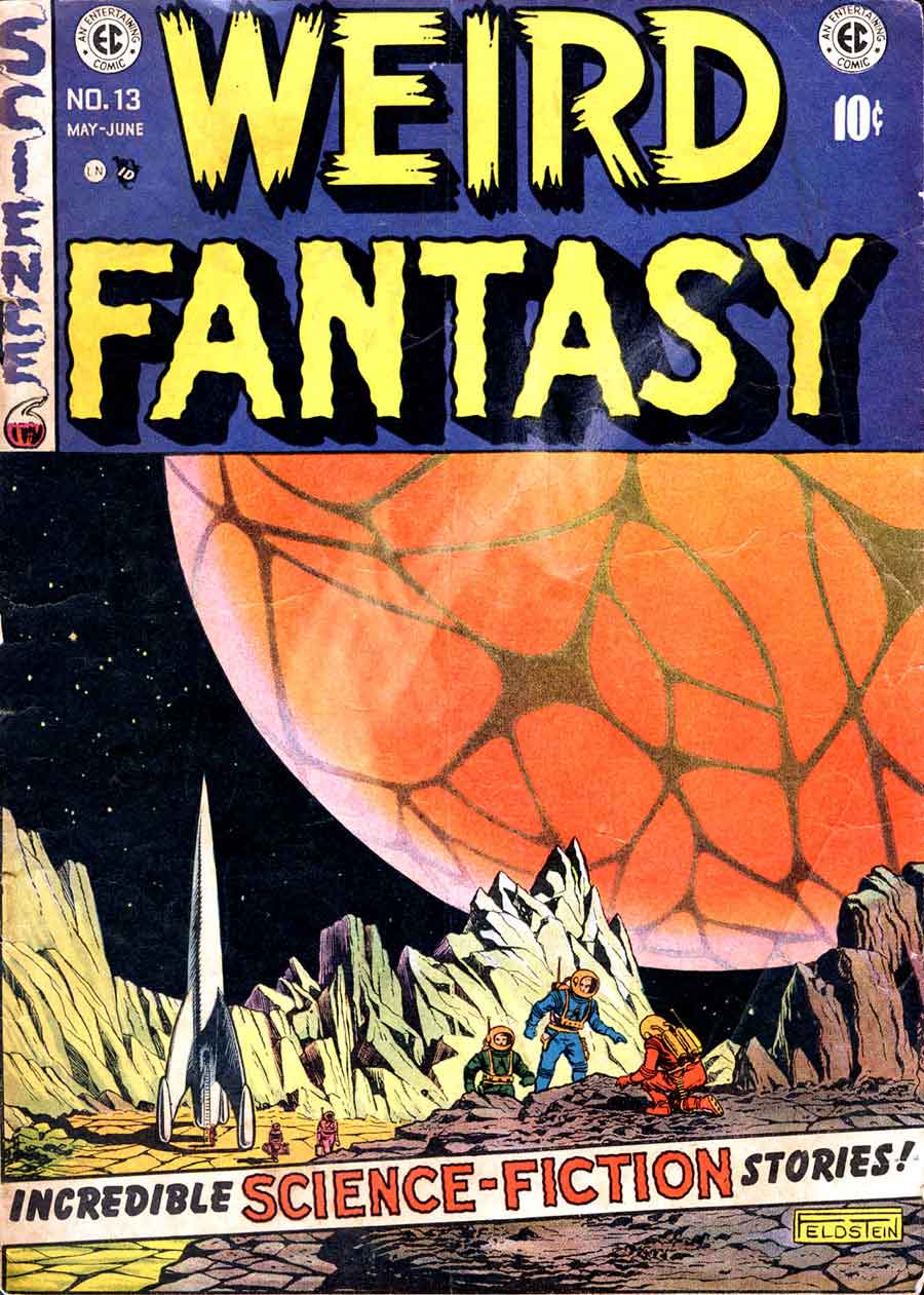 Weird Fantasy v2 #13 golden age ec science fiction comic book cover